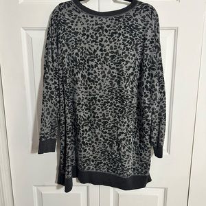 Cheetah print pullover